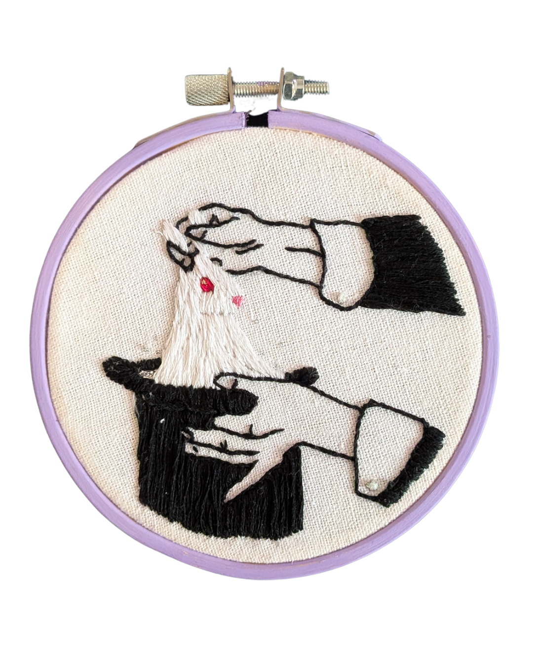 Magician's Rabbit embroidery