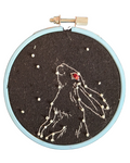 Rabbit Constellation embroidery