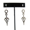 Small Clock Hand Ear Wires