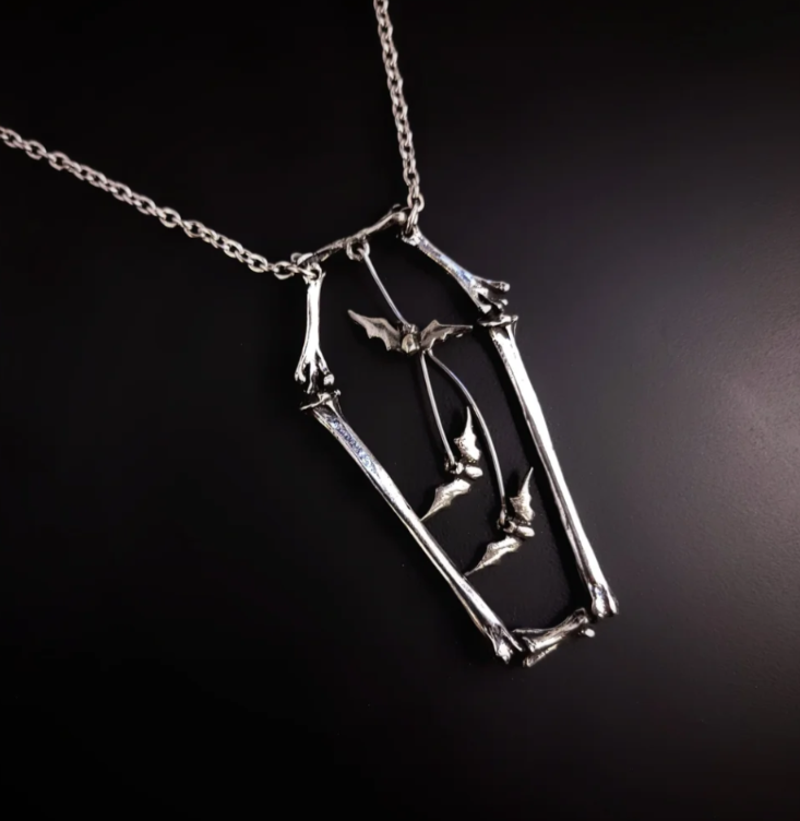 Coffin Bat Necklace