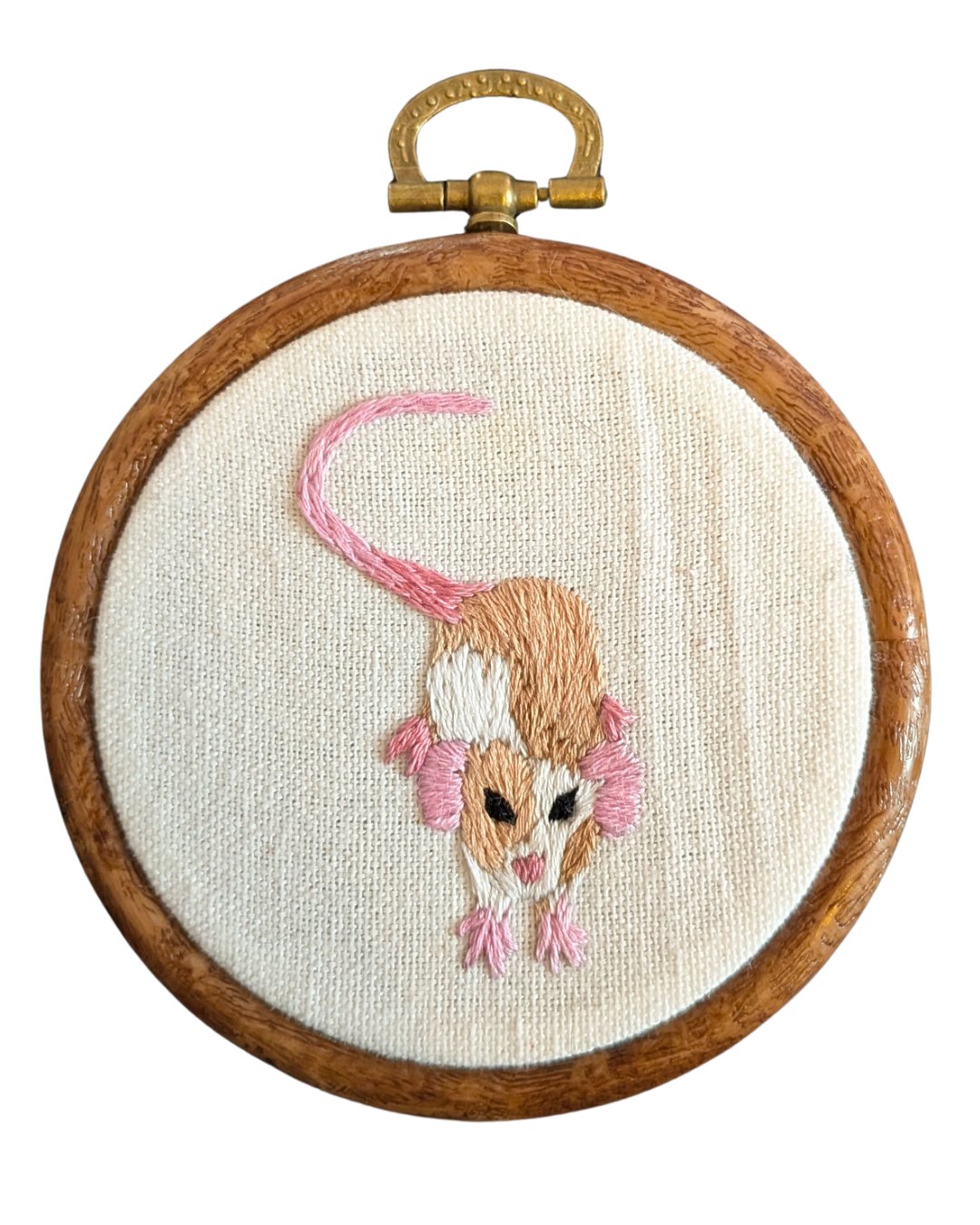 Mousey rat embroidery