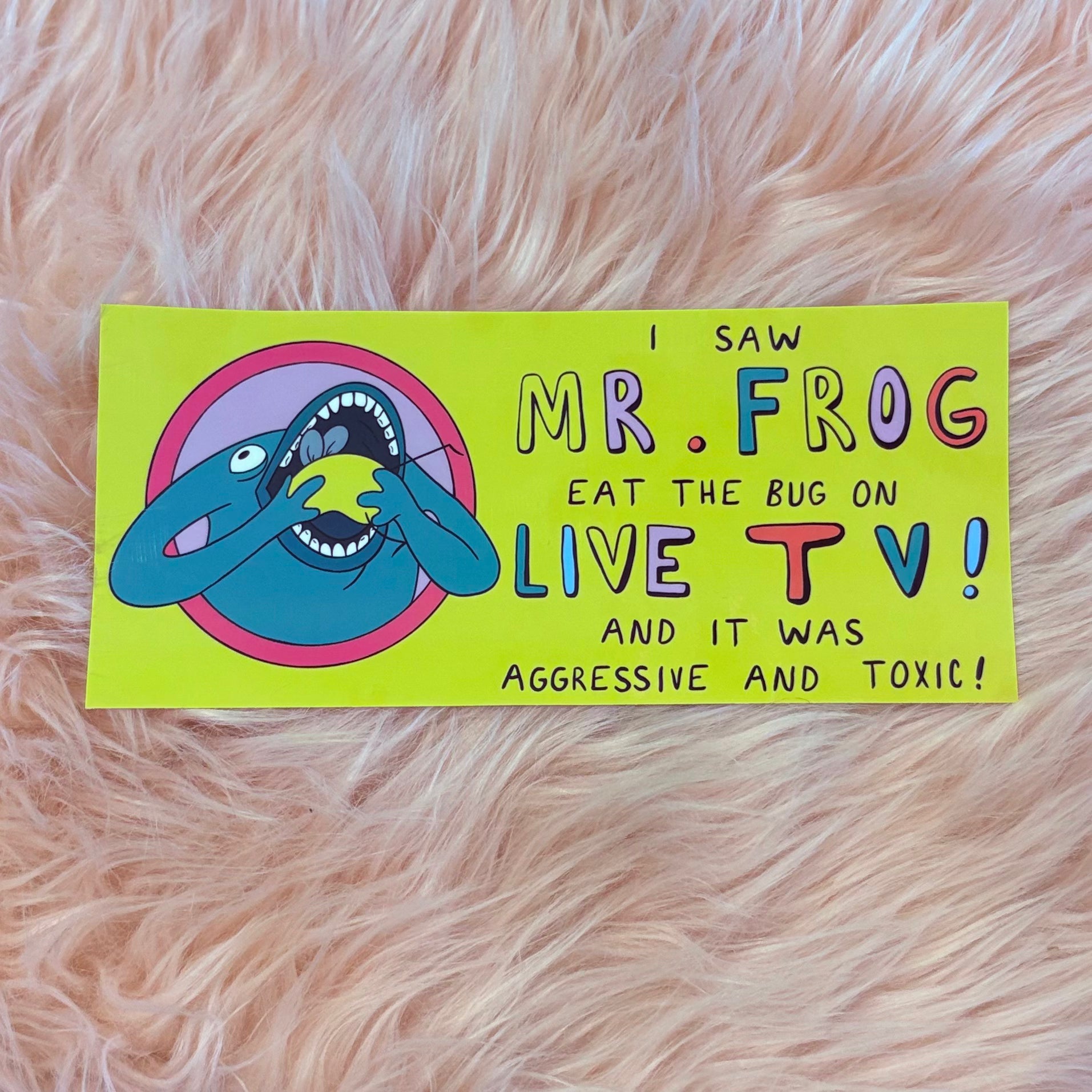 Mr. Frog Bumper Sticker