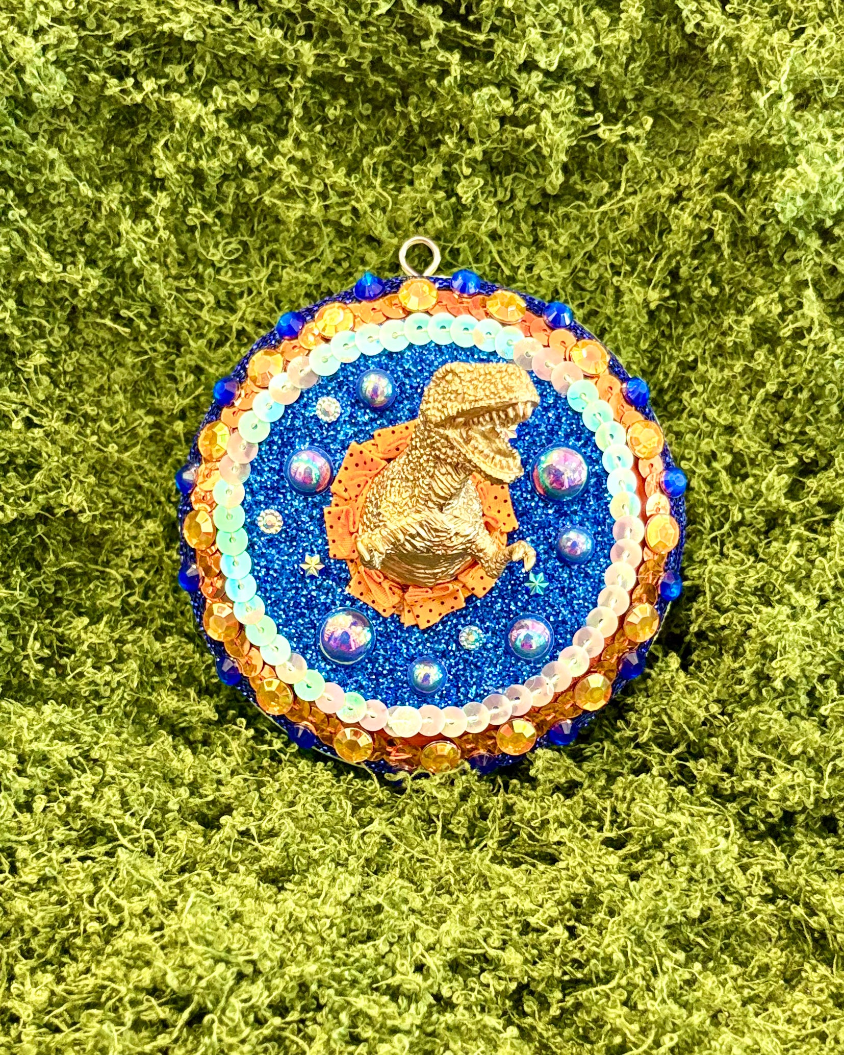T Rex Orange and Blue by Cassie Tarr