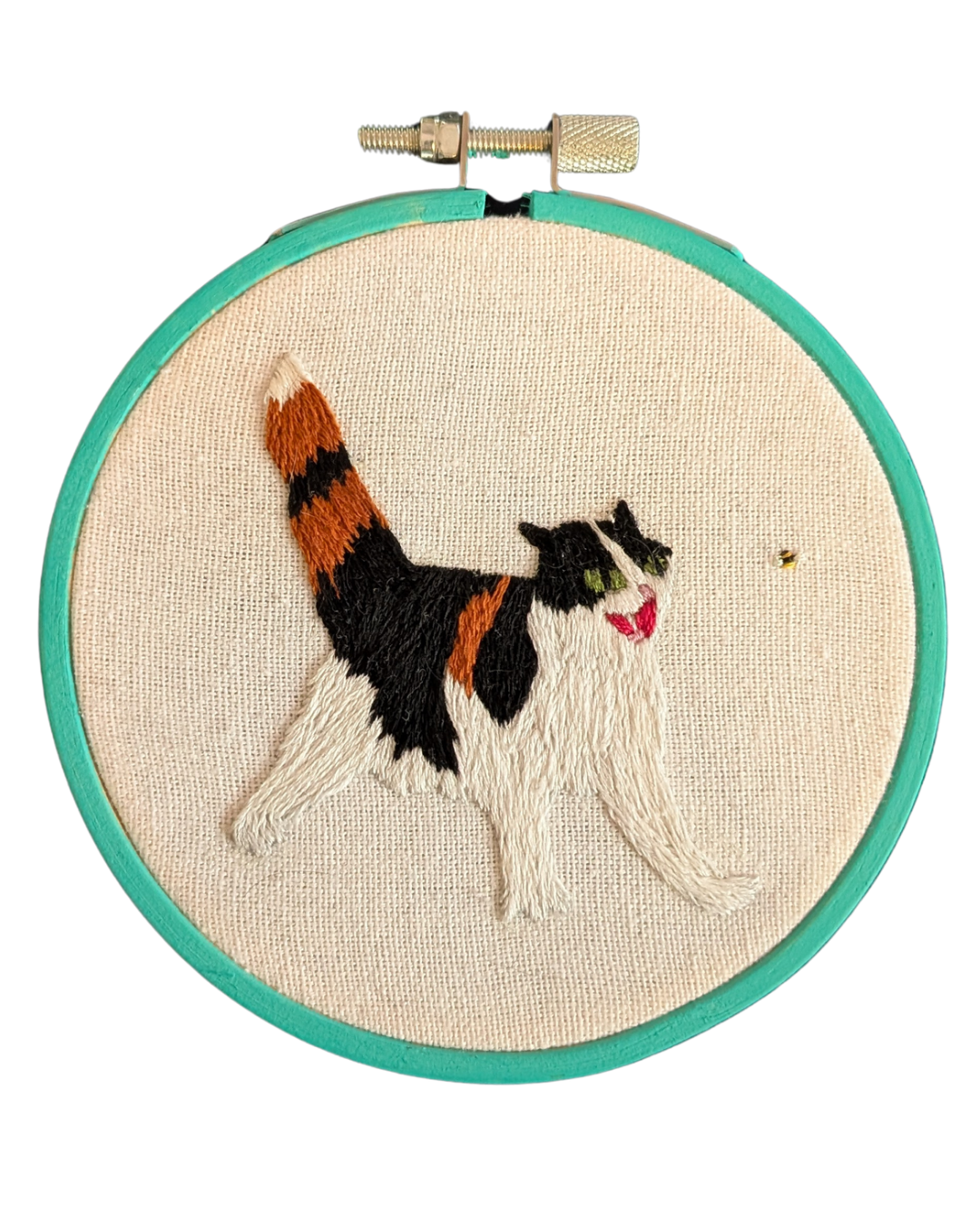 Scaredy Cat embroidery