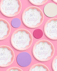 Oh Baby Plates - 25 paper plates