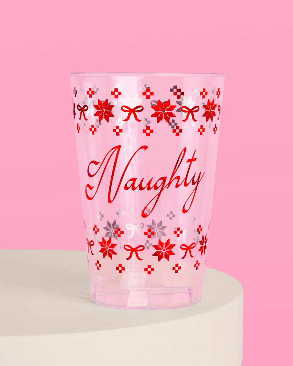Naughty + Nice Cups - 30 plastic cups