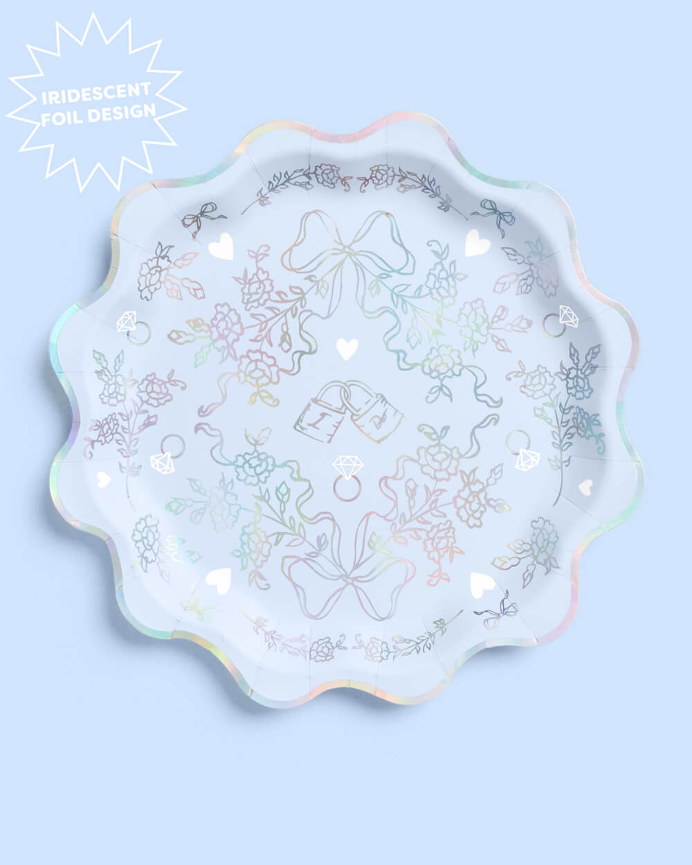 Something Blue Plates - 25 paper plates