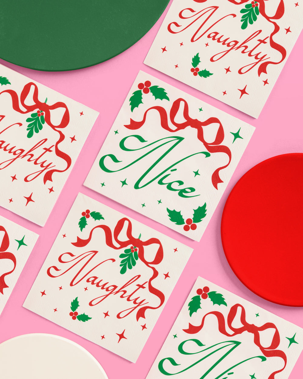 Naughty or Nice Napkins - 25 paper napkins