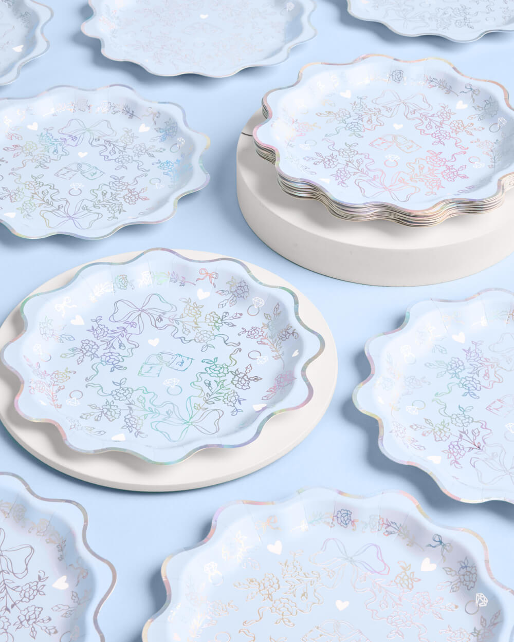 Something Blue Plates - 25 paper plates