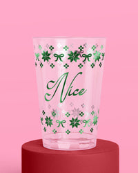 Naughty + Nice Cups - 30 plastic cups