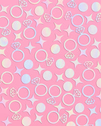 Engaged Era Confetti - 200 pc iridescent foil confetti
