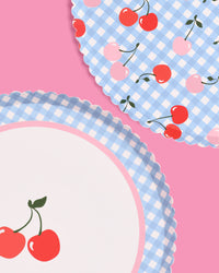 Cherry Plates - 24 paper plates