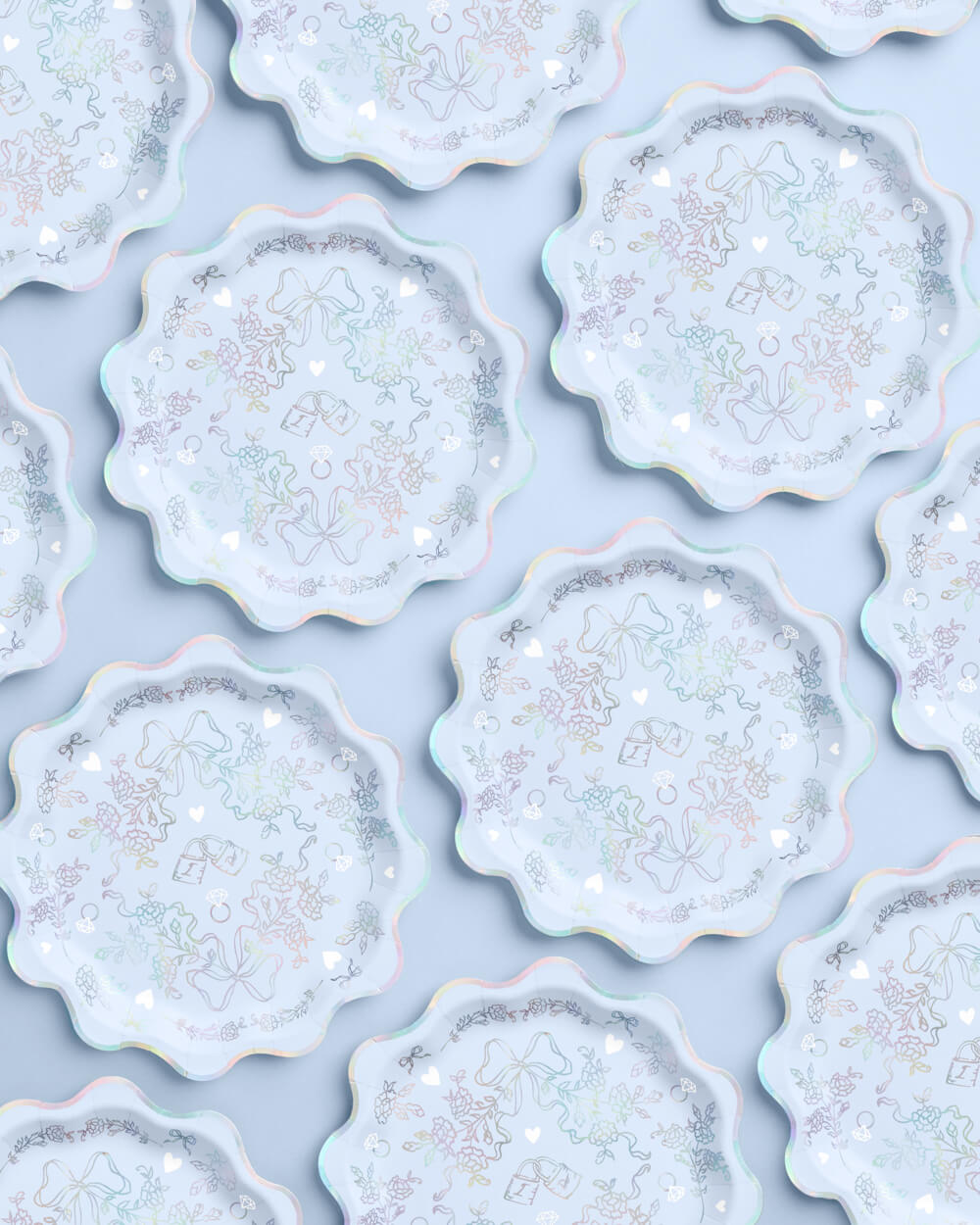 Something Blue Plates - 25 paper plates