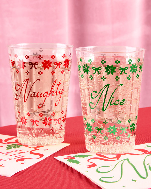 Naughty + Nice Cups - 30 plastic cups
