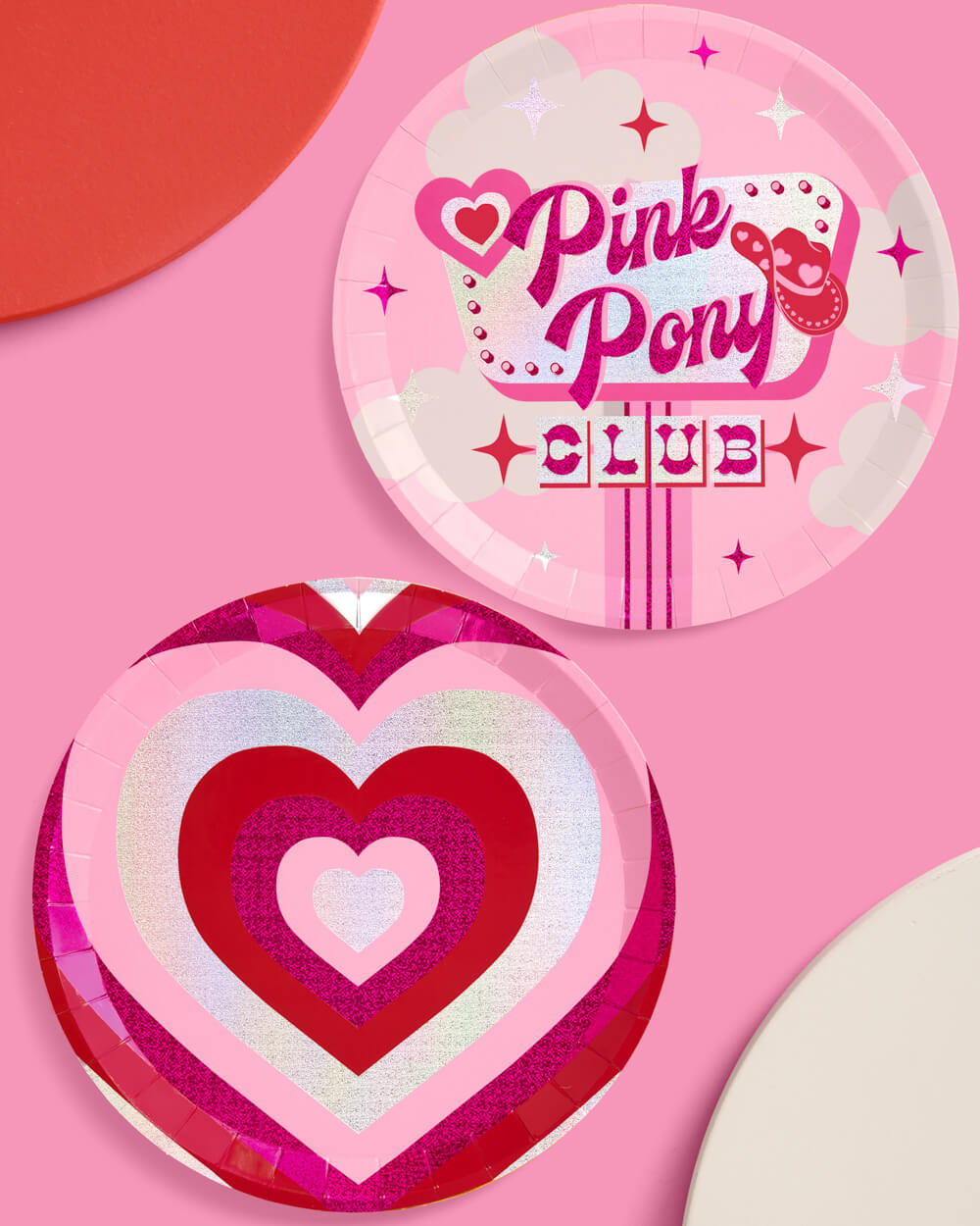Pink Pony Club Plates - 24 paper plates