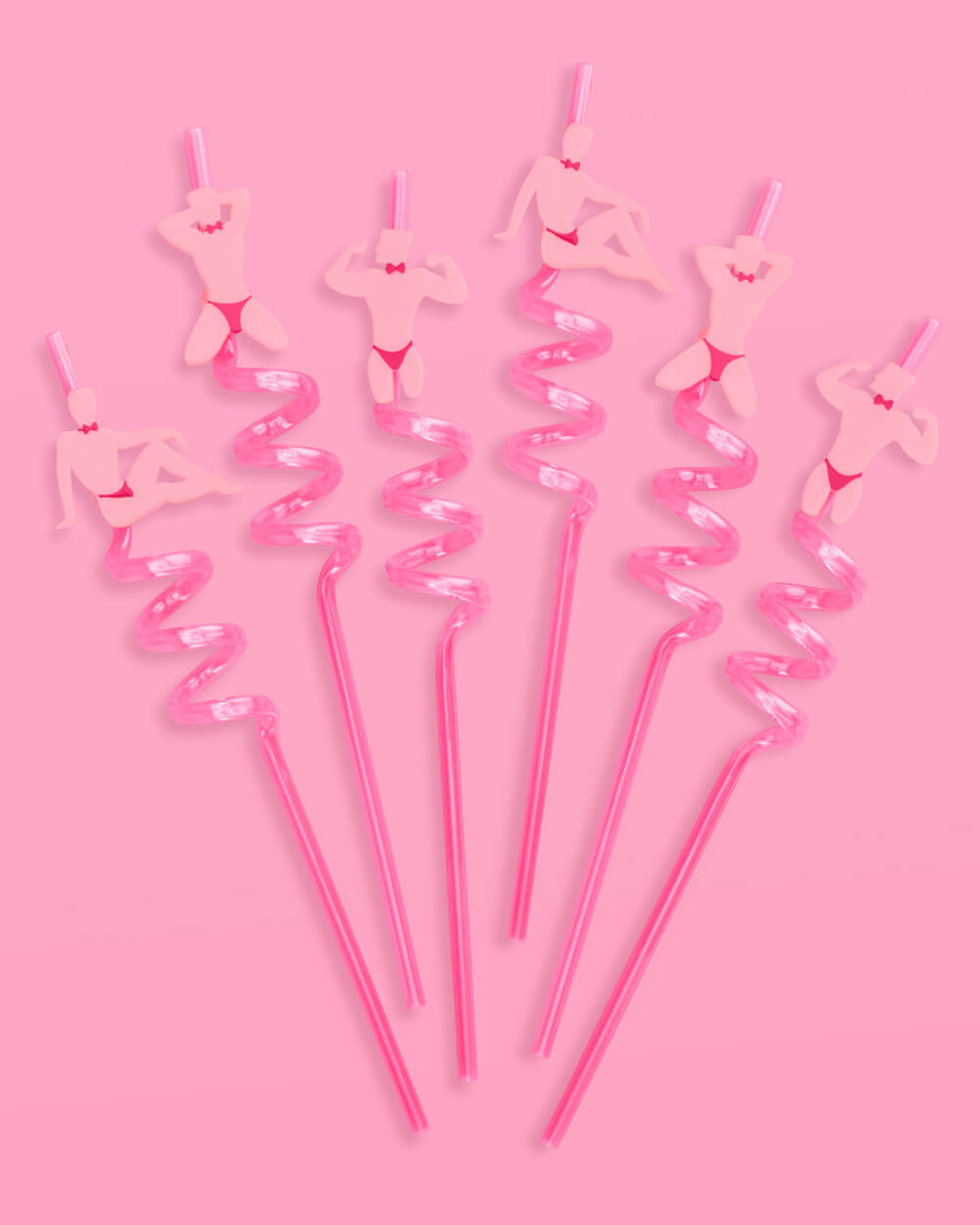 Strip Tease Straws - 12 reusable straws