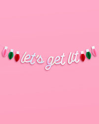 Let's Get Lit Banner - 3D paper banner