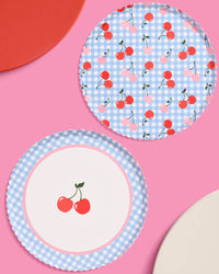 Cherry Plates - 24 paper plates