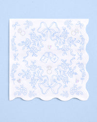 Something Blue Napkins - 25 printed napkins