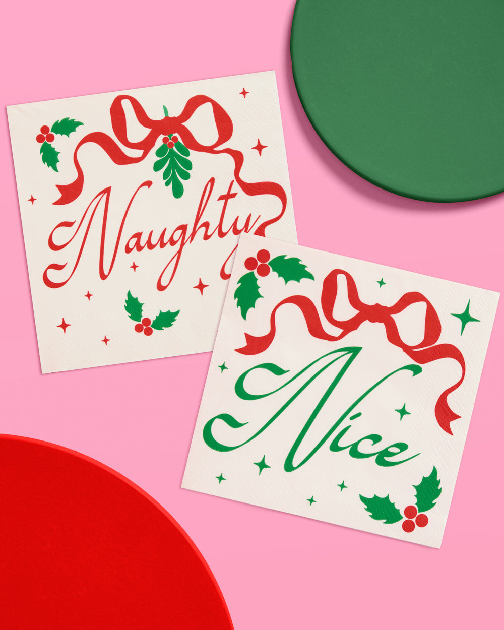 Naughty or Nice Napkins - 25 paper napkins