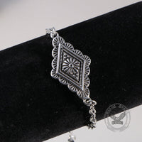 Vintage Geometric Bohemian Pattern Stainless Steel Bracelet