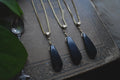 Smoky Quartz Pendant | Brass