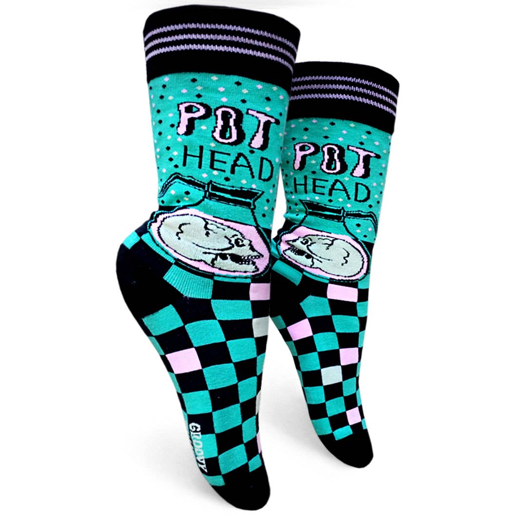 Pot Head Womens Crew Socks