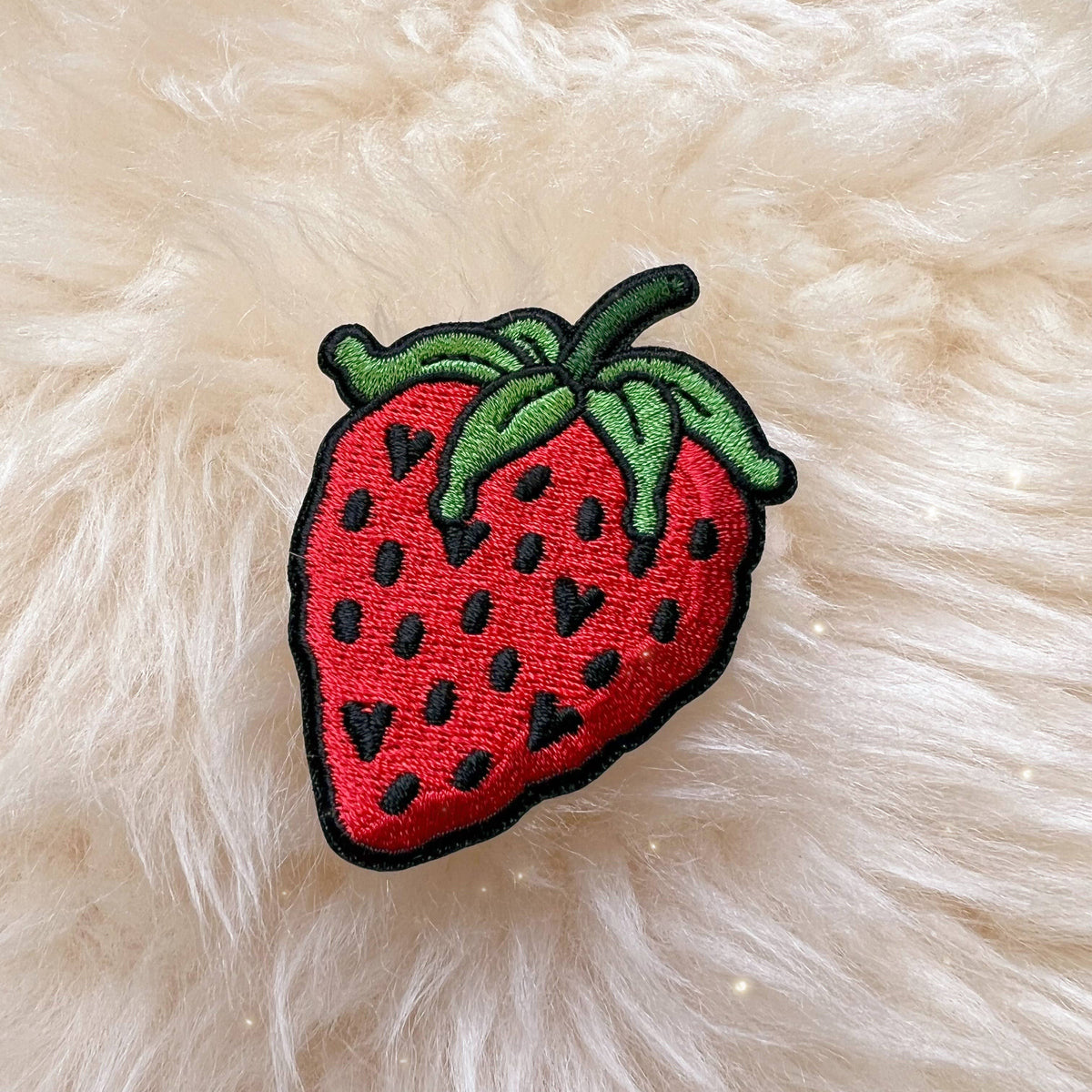 Strawberry Patch - Red w/ Heart Details