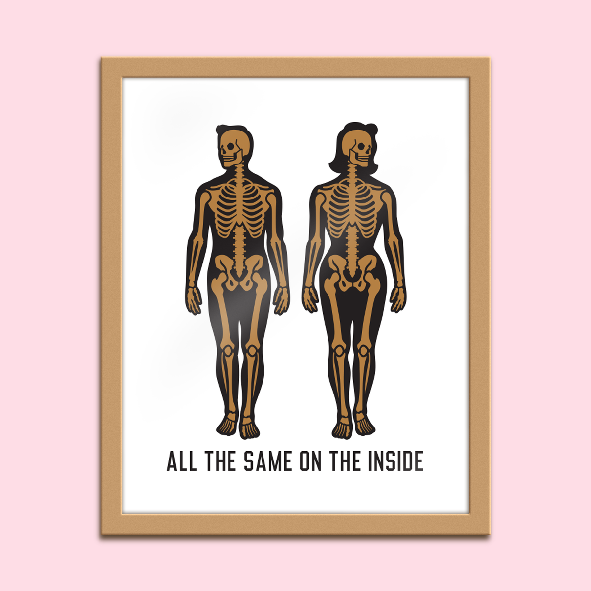 All The Same On The Inside - Gold - 8x10
