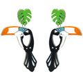 Toucan Stud Dangle Earrings