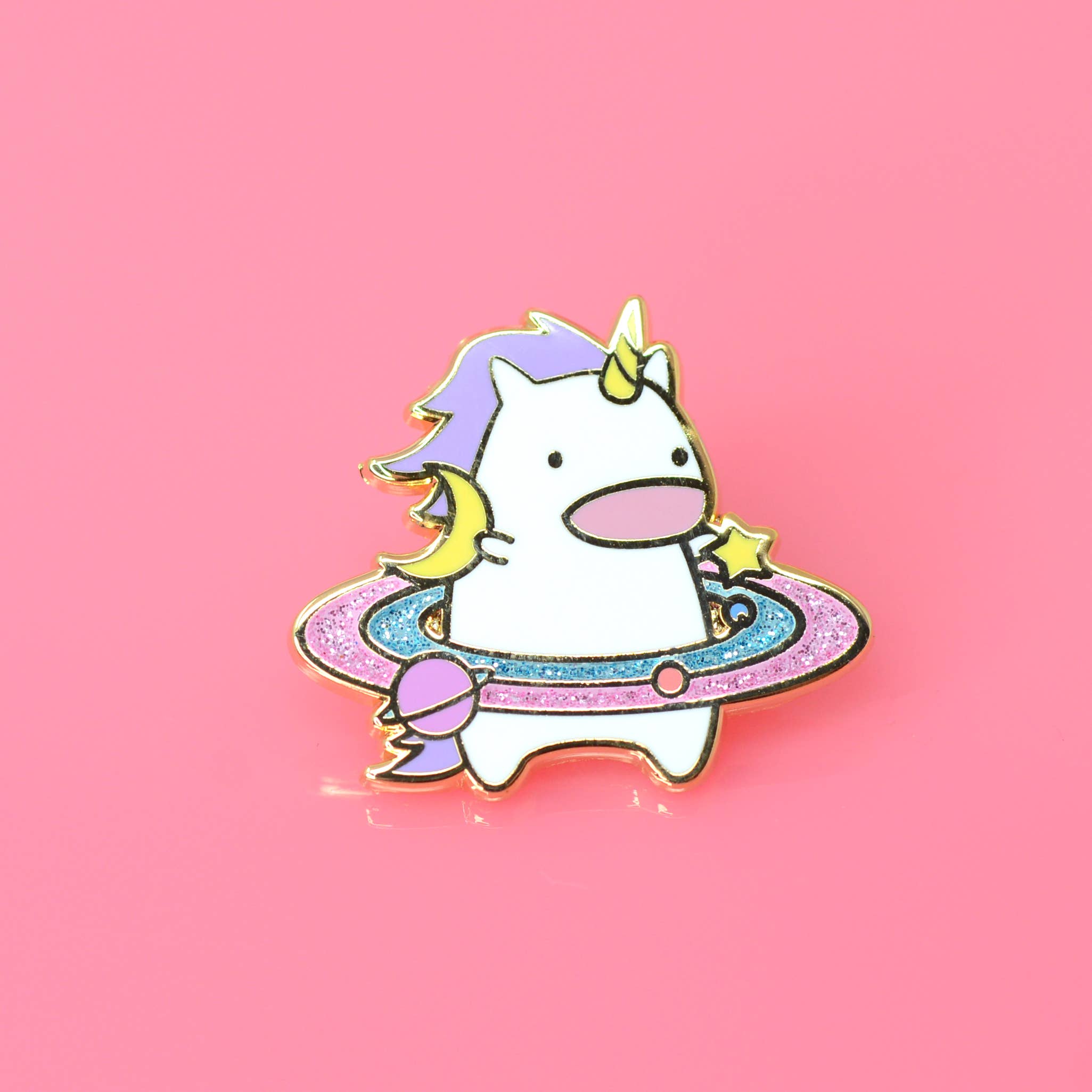 Work it, Galaxy Unicorn Enamel Pin