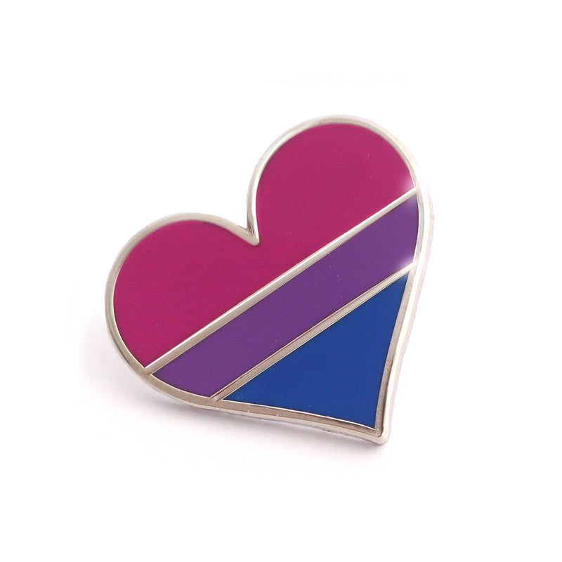 Bisexual Flag Heart Pin