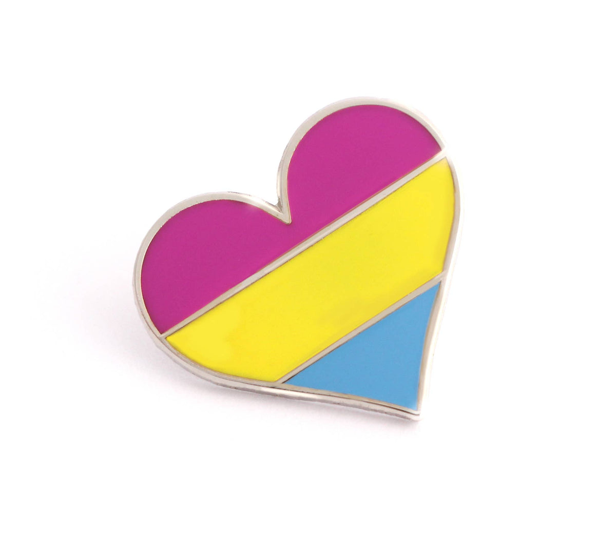 Pansexual Flag Heart Pin