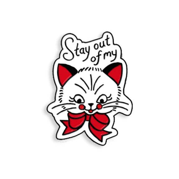 Stay Out of My Pussy pin by Show Pigeon