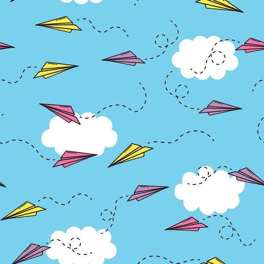 Paper Plane Wrapping Paper