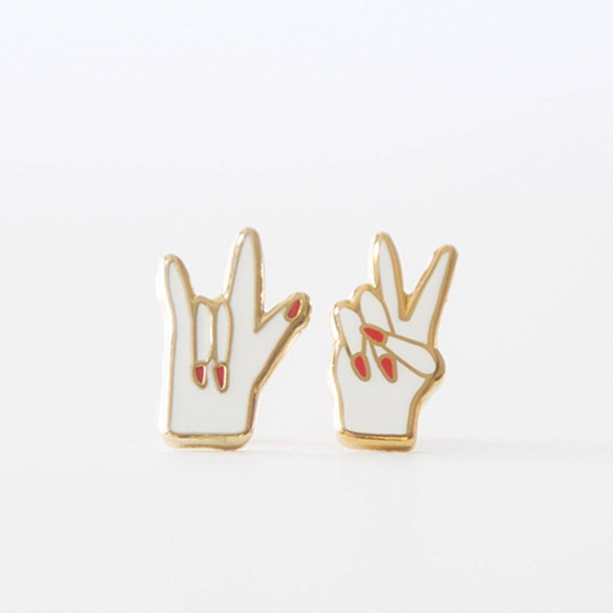 Peace And Love Earrings