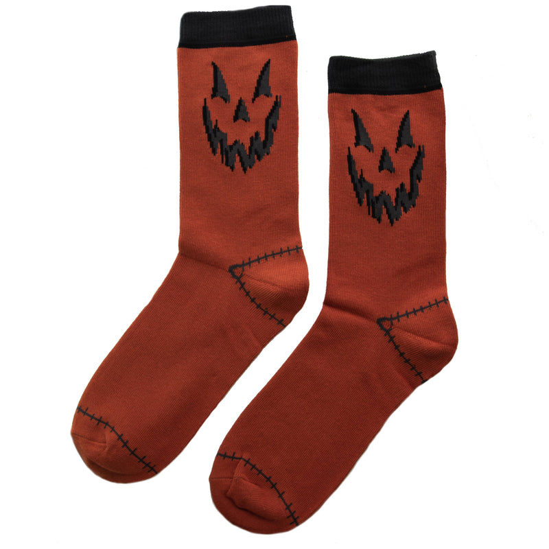 Orange Pumpkin Socks for Witchy Halloween Unisex Fashion