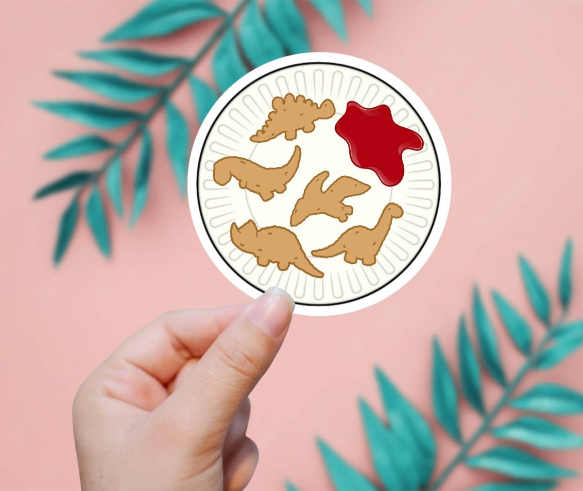 Chicken Nugget Plate Sticker