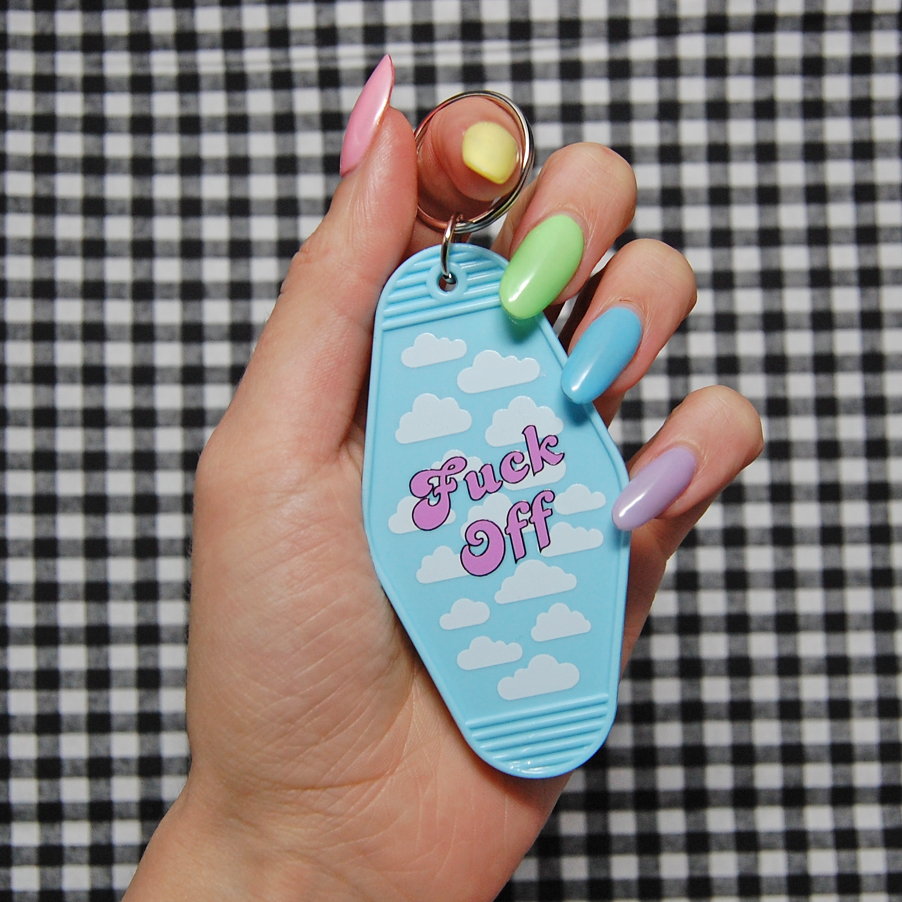 Brat Glitter Keychain