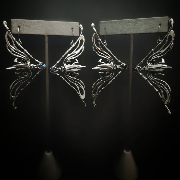 Flying Beetle Earrings
