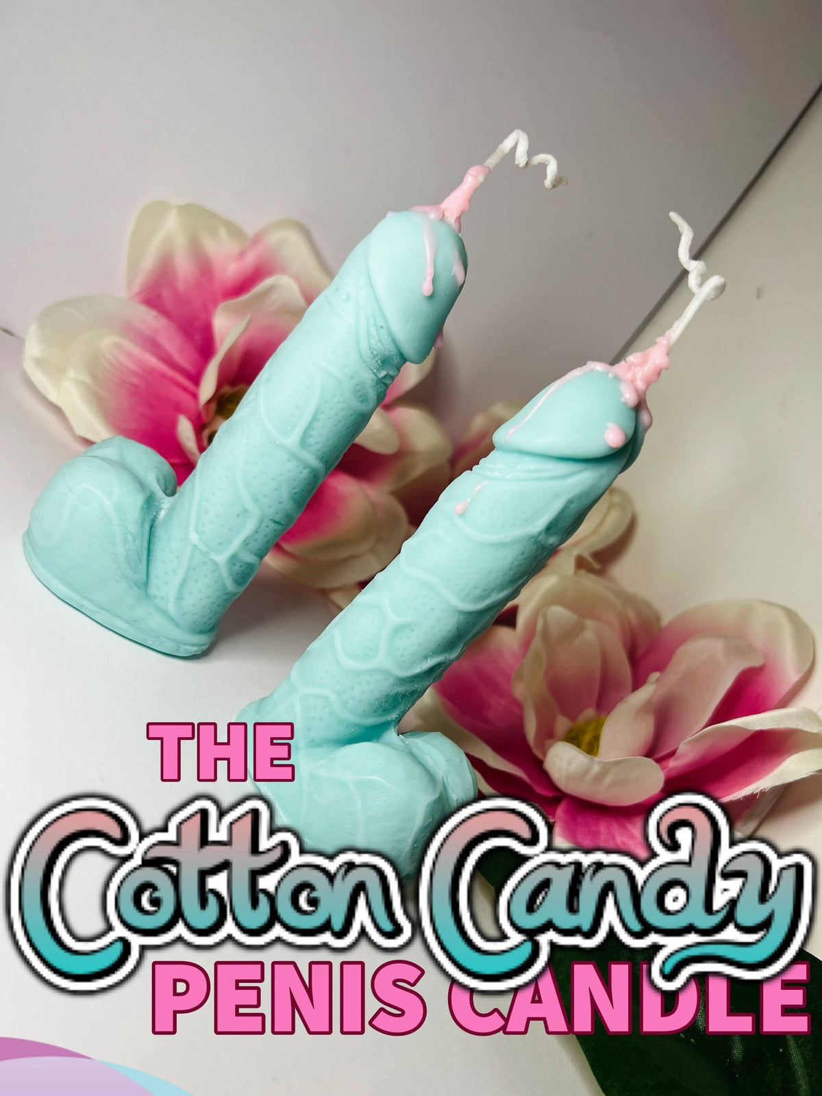 Special Edition Exploding Penis Candle - Cotton Candy - Vegan Soy Wax