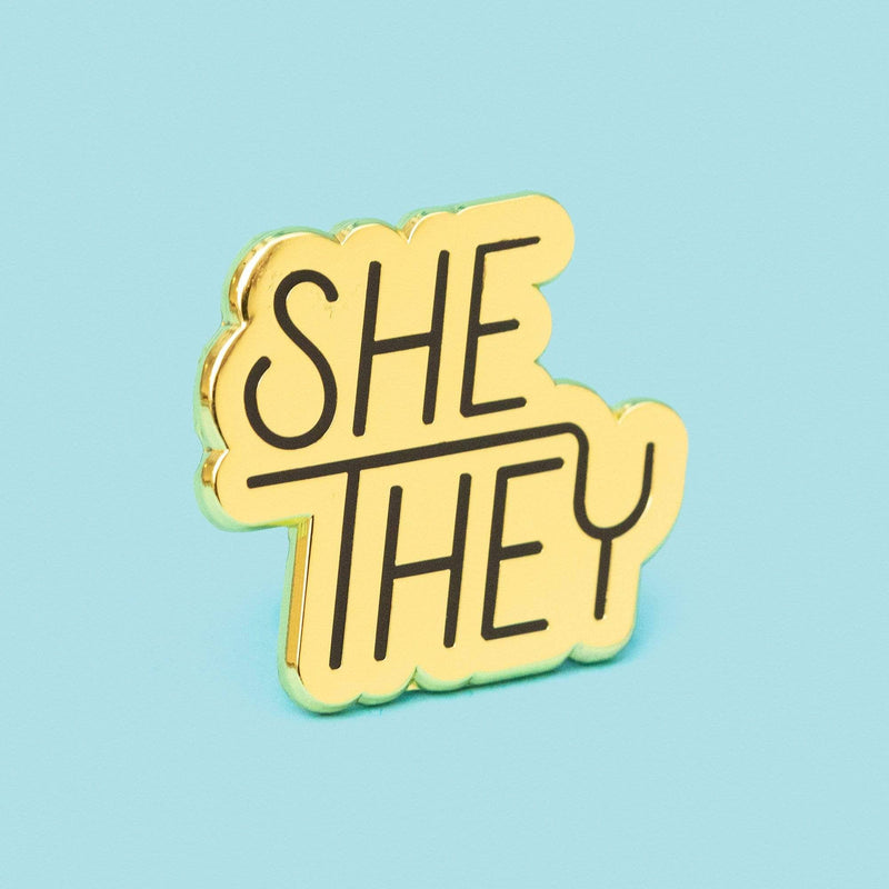 Pronoun Pin - She/They