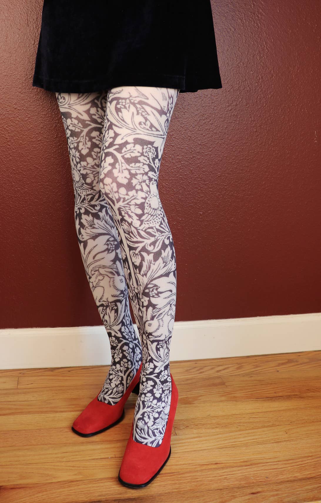 BRE'R BROTHER RABBIT by WILLIAM MORRIS Printed Art Tights