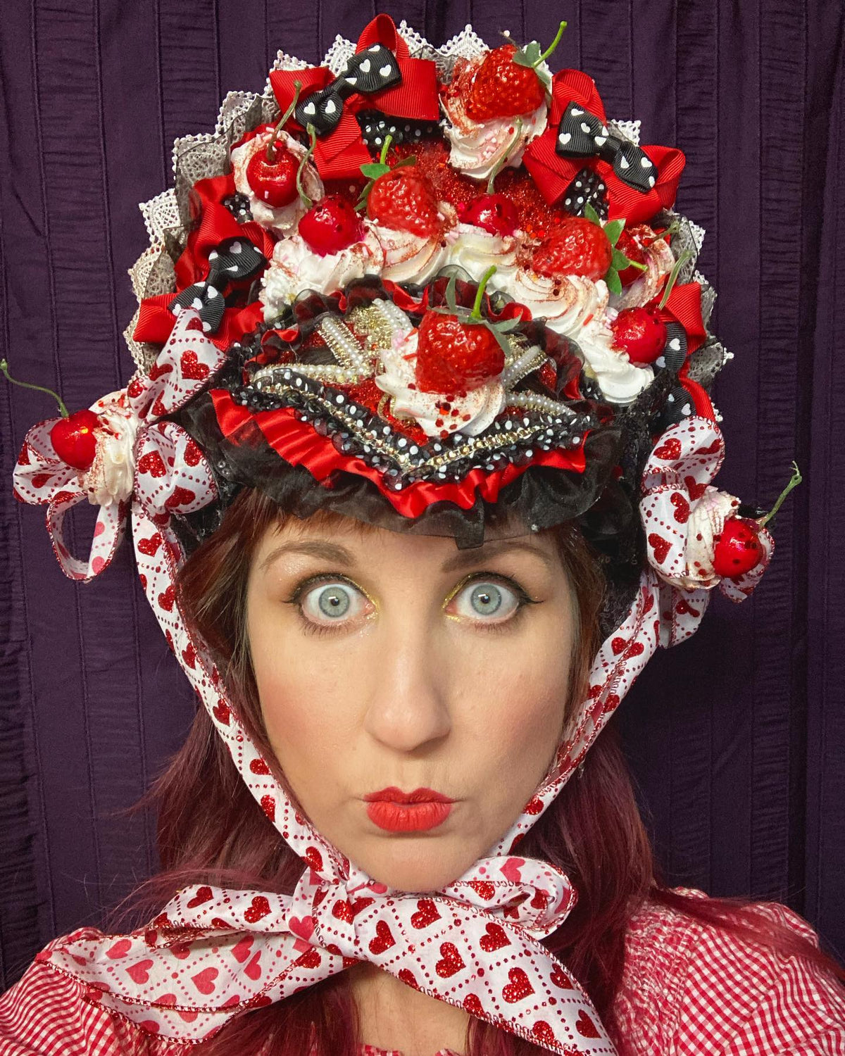 Berries and Cream Lolita Bonnet Headdress