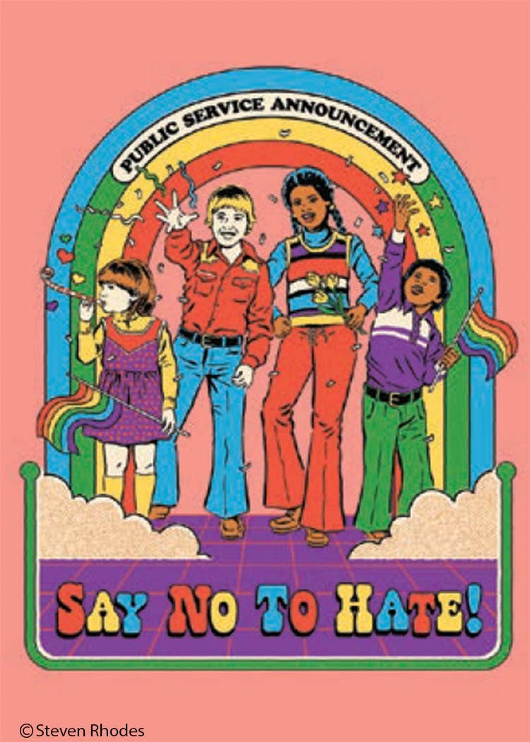 Magnet-Say no to hate!