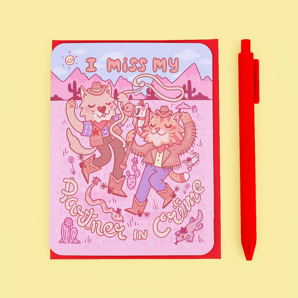 Miss My Partner In Crime Southwestern Card