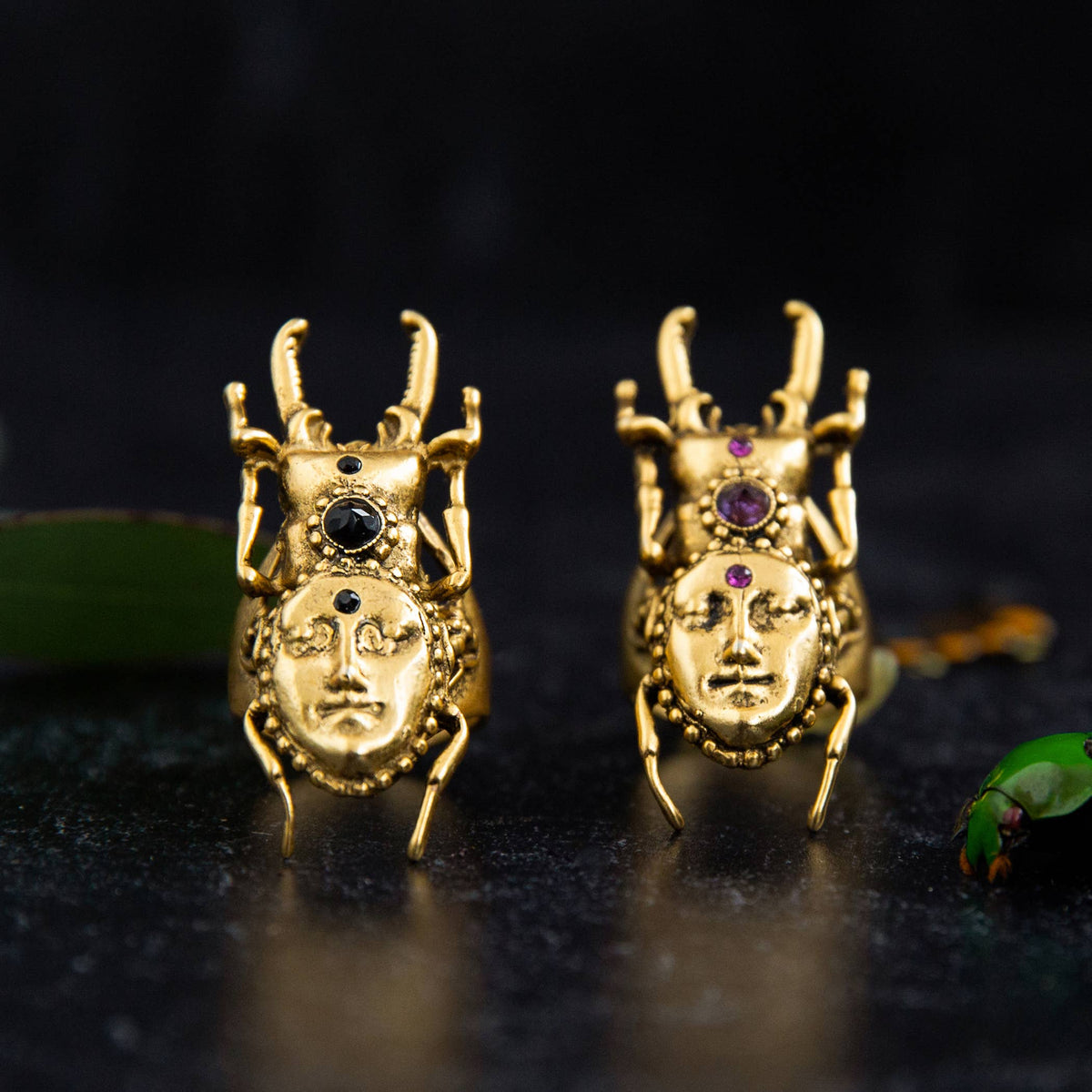 Hidden Magic Stag Beetle Ring