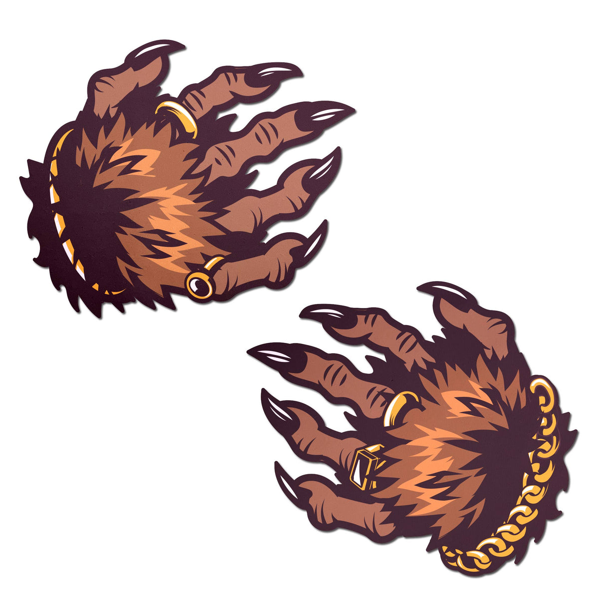 Monster Hands Pasties: Classy Werewolf Claws Nipple Pasties