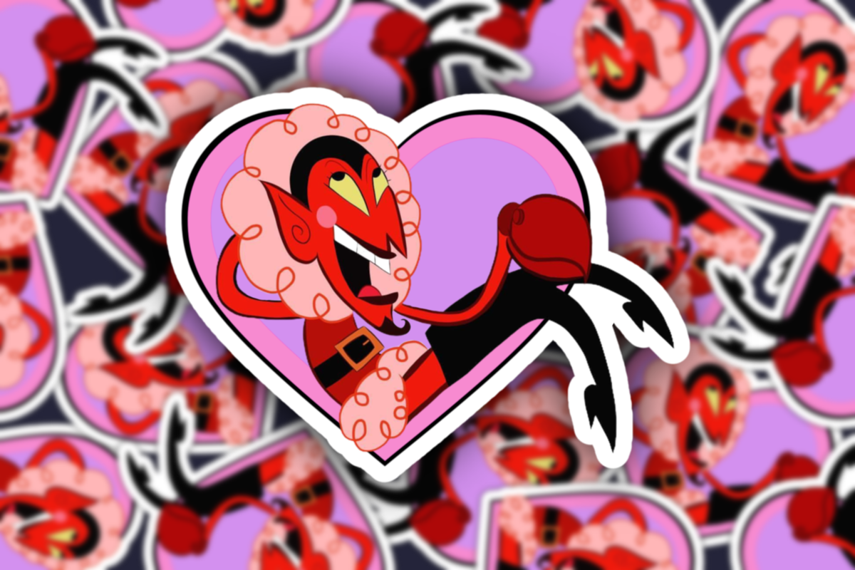 Powerpuff Girls Sticker - Him Villain Heart