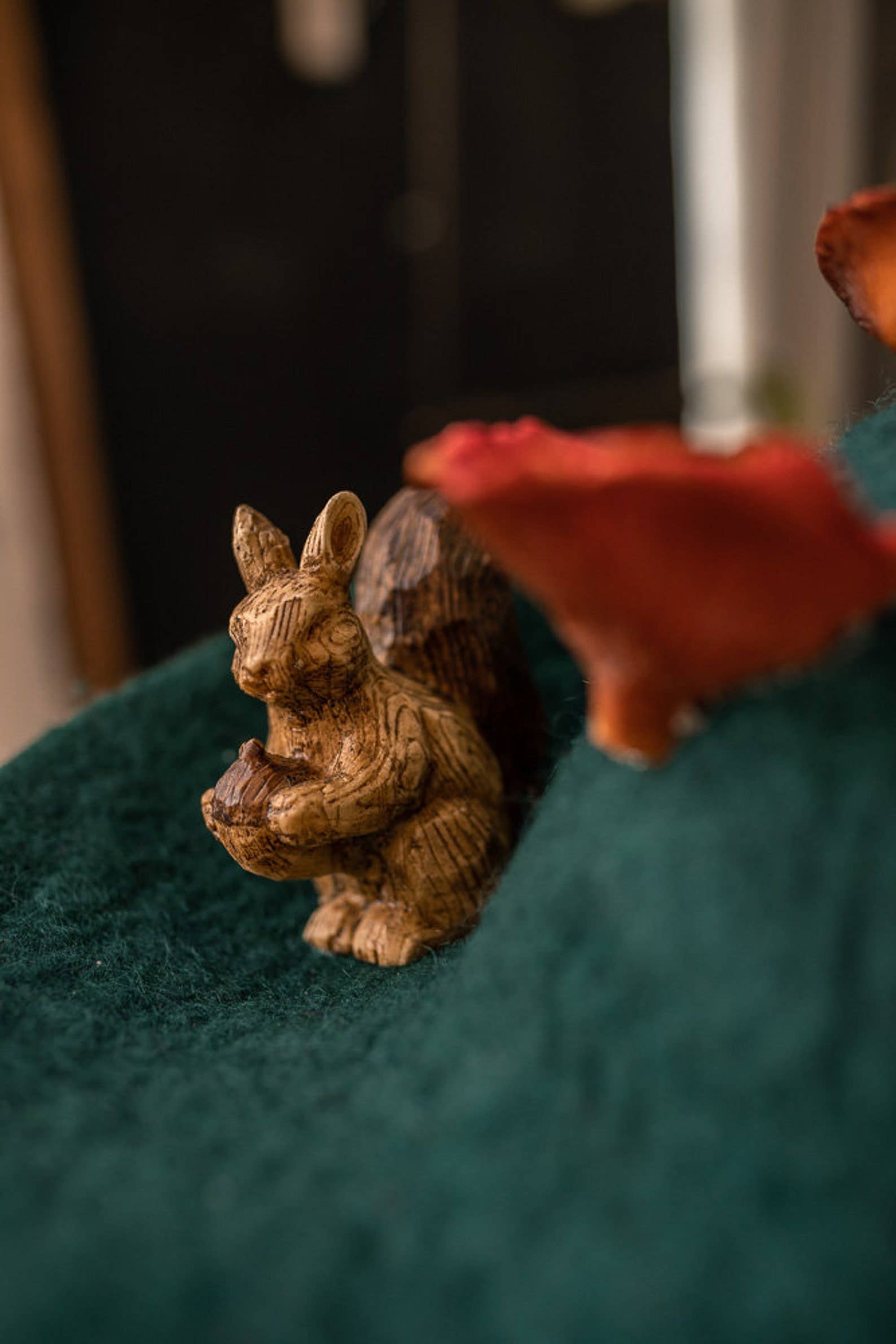 Forest Witch hat mushrooms Squirrel forest wizard